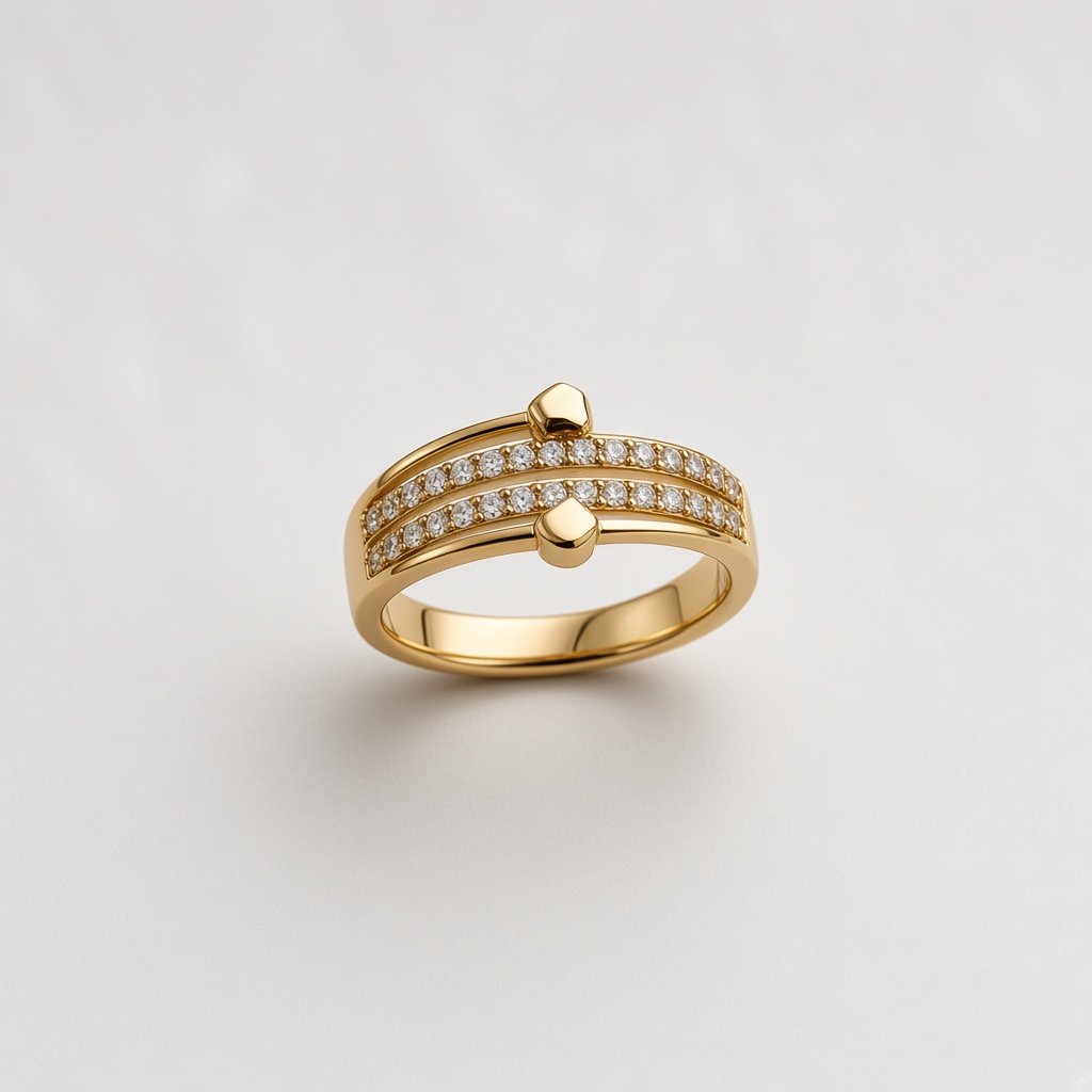 Dual Row Ornate Ring