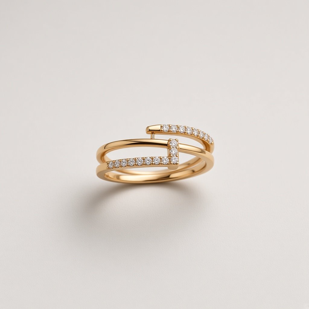 Bypass Pavé Wrap Ring