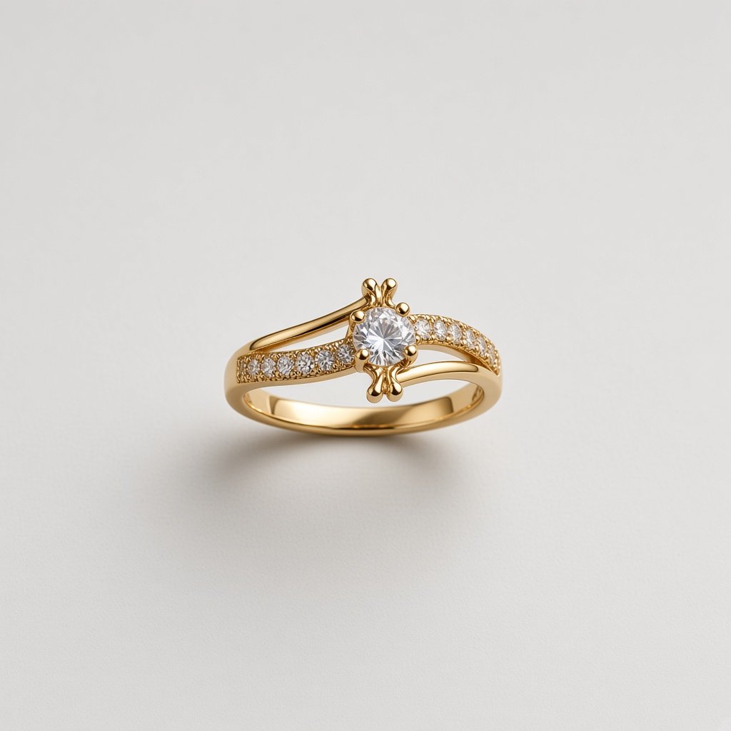 Solitaire Bypass Ring