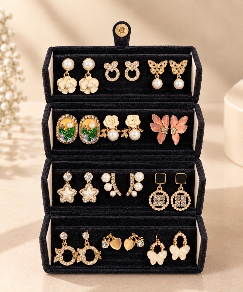 Jhumka Gift Hamper | Black Pearl